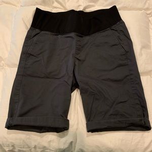 LOFT Maternity Bermuda Roll Shorts